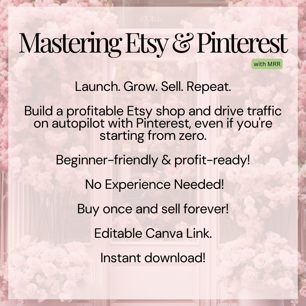 Mastering Etsy & Pinterest Description