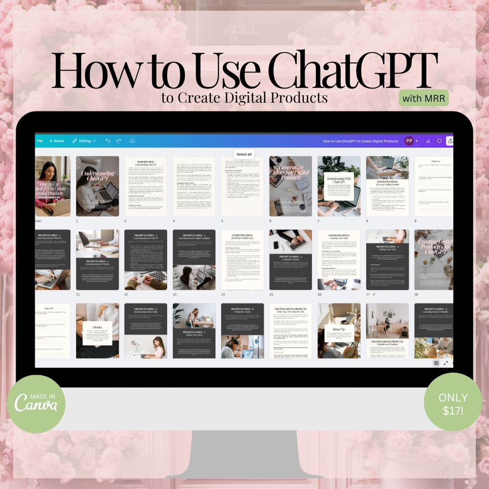 How to Use ChatGPT to Create Digital Products - Earn Passive Income on Etsy!