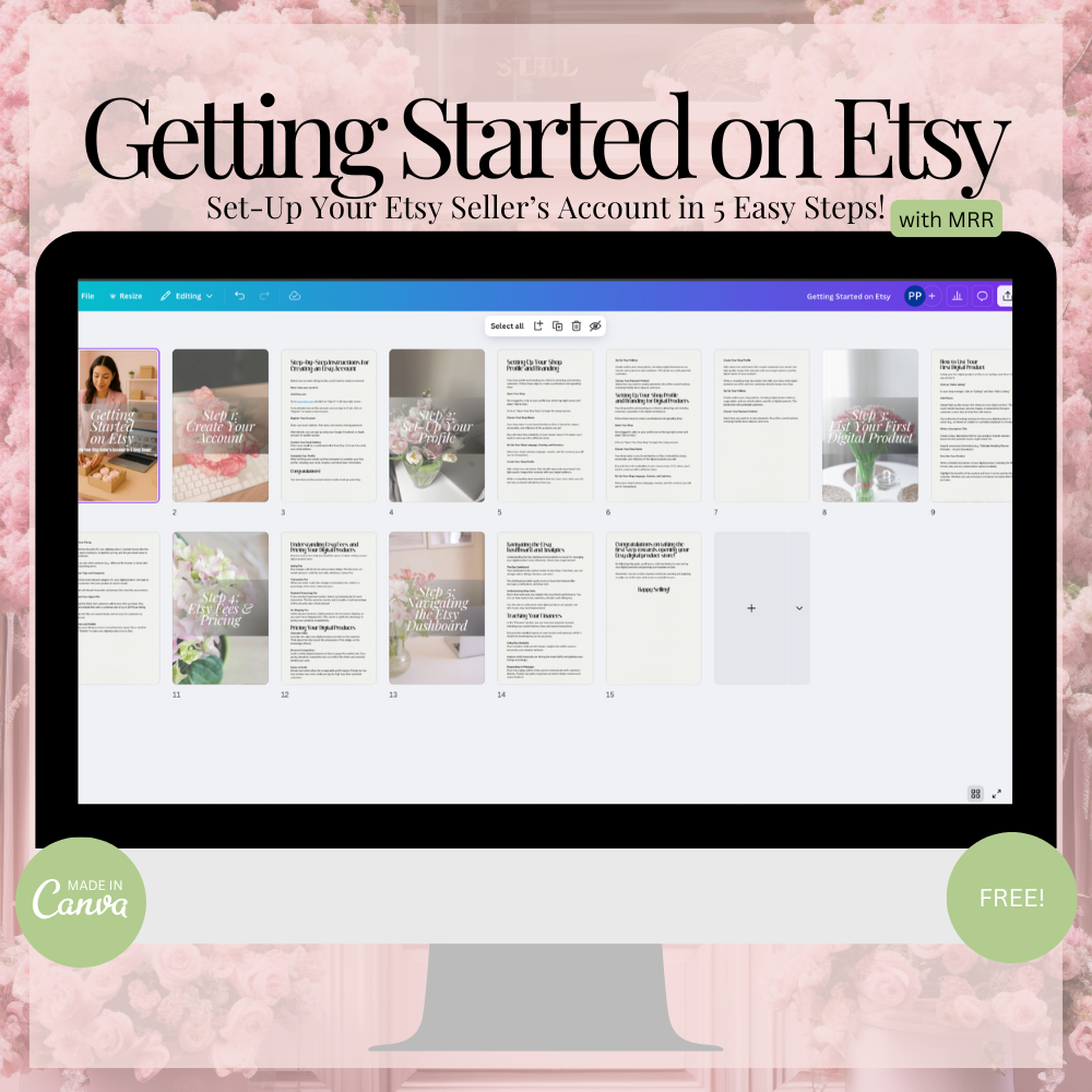 Getting Started on Etsy - Set-Up Your Seller's Account in 5 Easy Steps!
