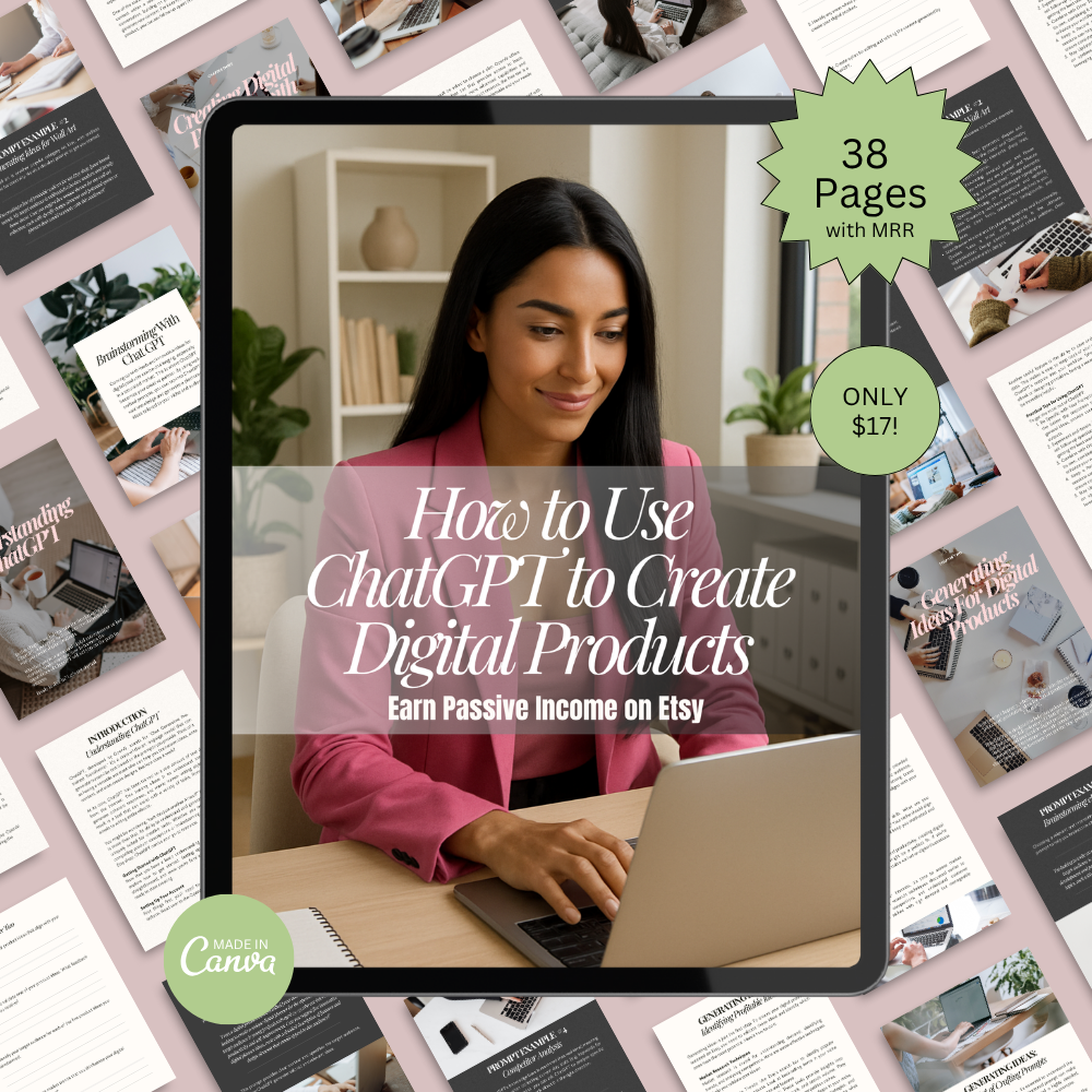How to Use ChatGPT to Create Digital Products - Earn Passive Income on Etsy!