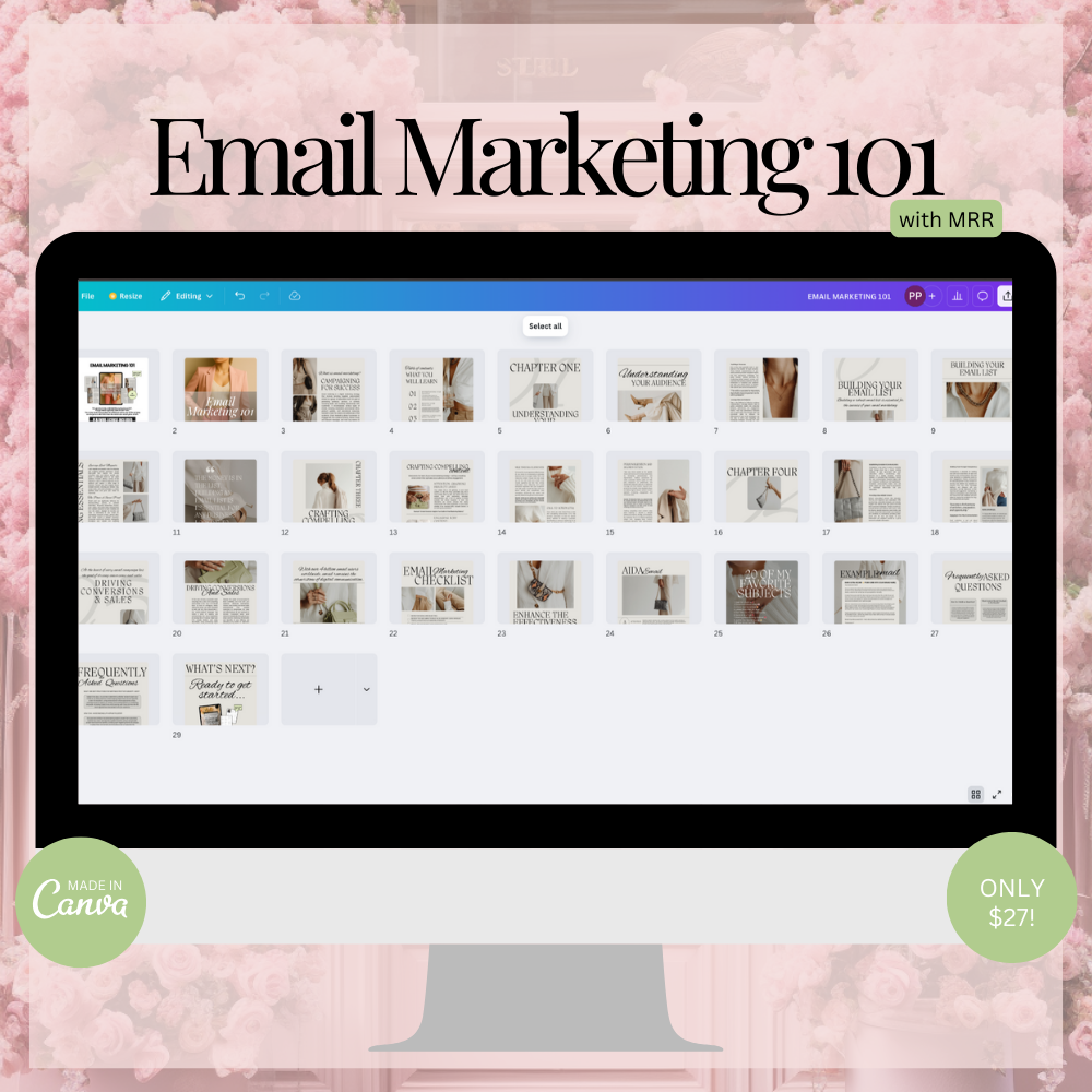 Email Marketing 101 Canva Templates