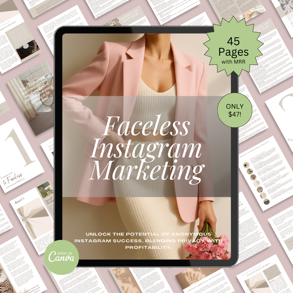 Faceless Instagram Marketing Hero Image