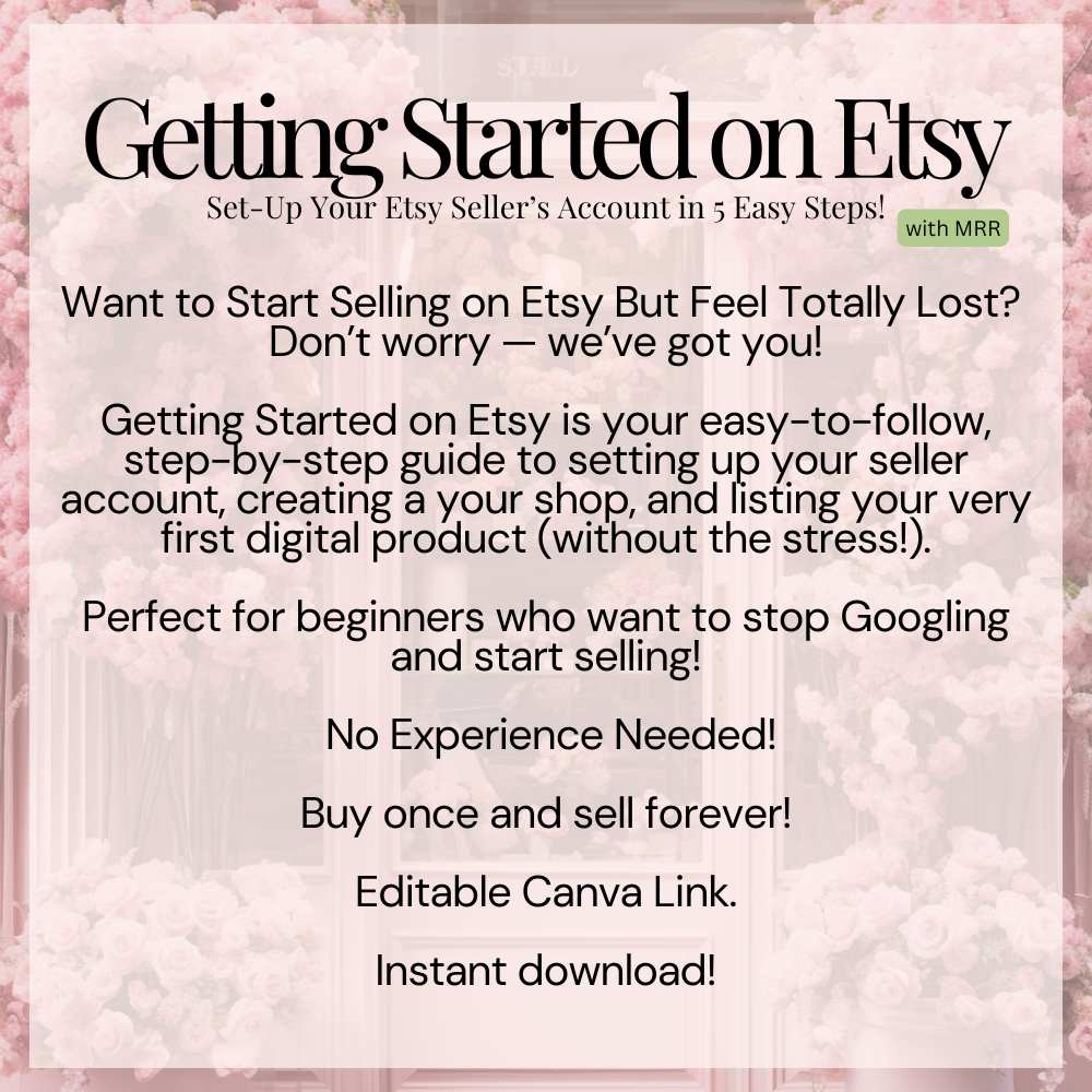 Getting Started on Etsy Description