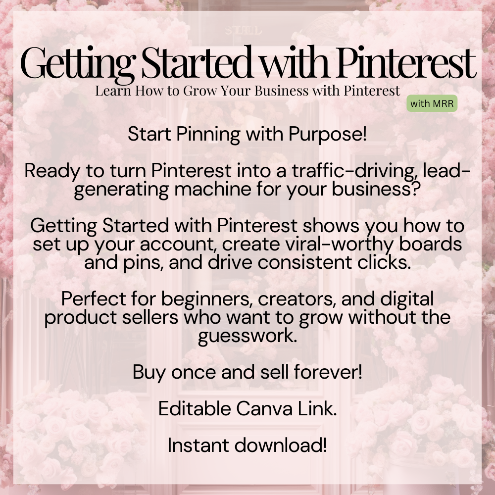 Getting Started with Pinterest Description