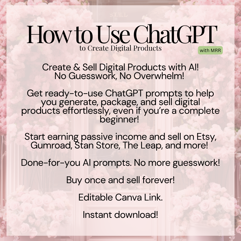 How to Use ChatGPT to Create Digital Products Description