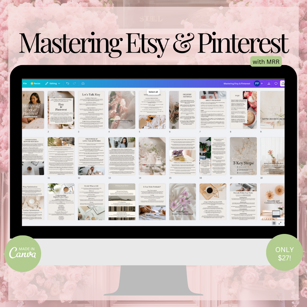 Mastering Etsy & Pinterest Canva Templates