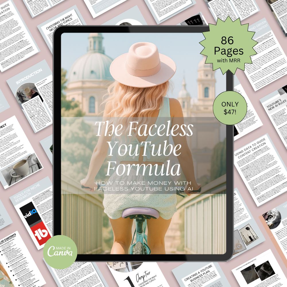 The Faceless YouTube Formula - Use AI to Monetize Your Faceless YouTube Channel!
