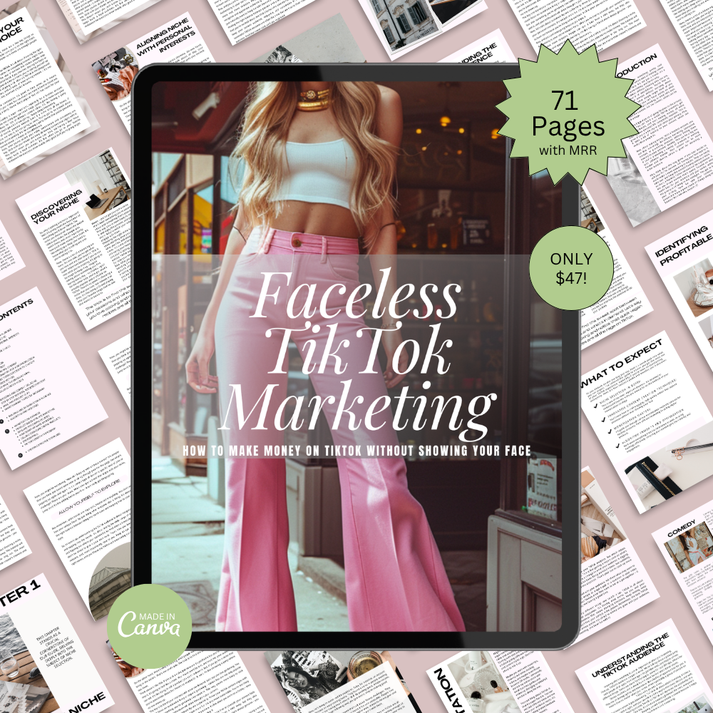 Faceless TikTok Marketing - Make Money on TikTok Without Showing Your Face!