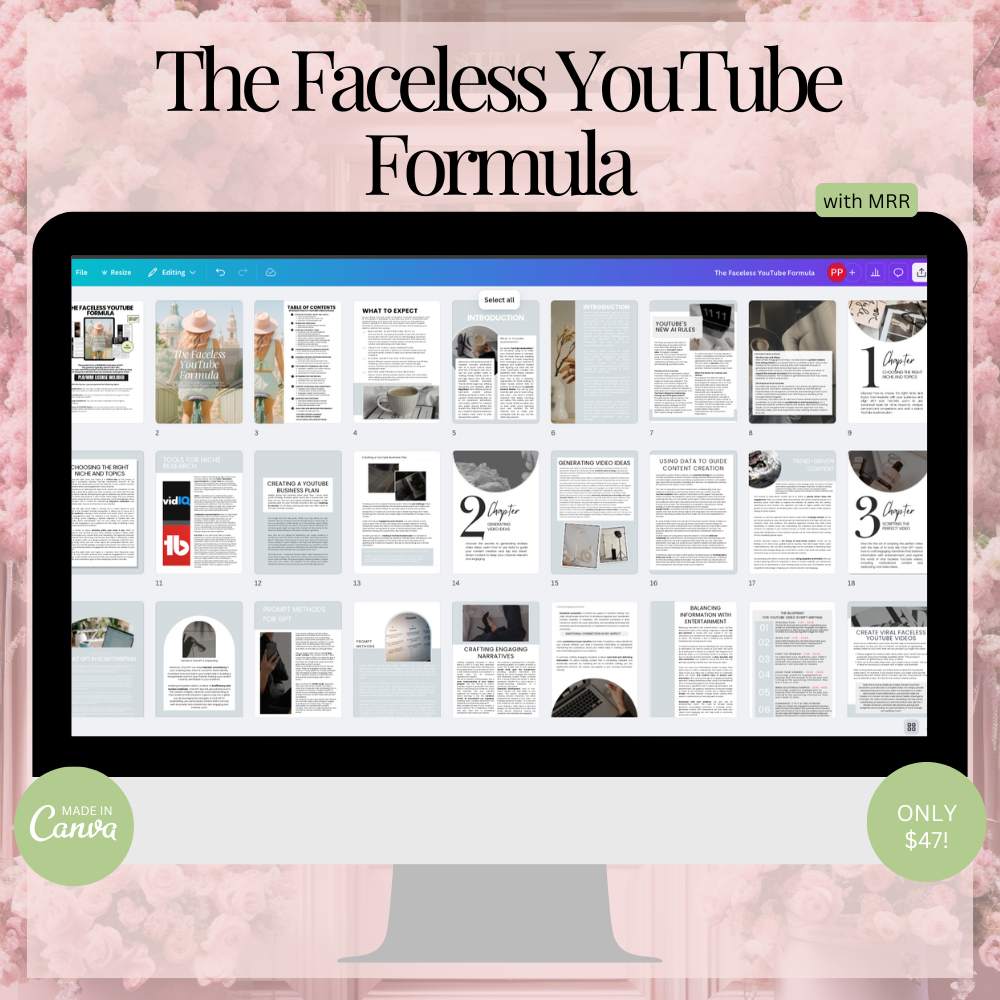 The Faceless YouTube Formula - Use AI to Monetize Your Faceless YouTube Channel!