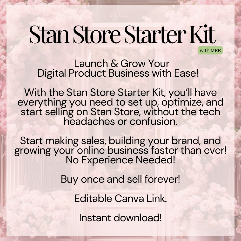 Stan Store Starter Kit Description