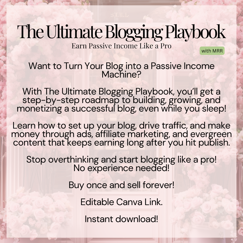 The Ultimate Blogging Playbook Description