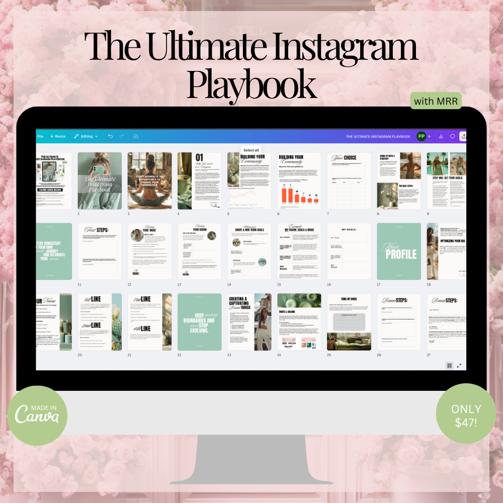 The Ultimate Instagram Playbook Canva Templates