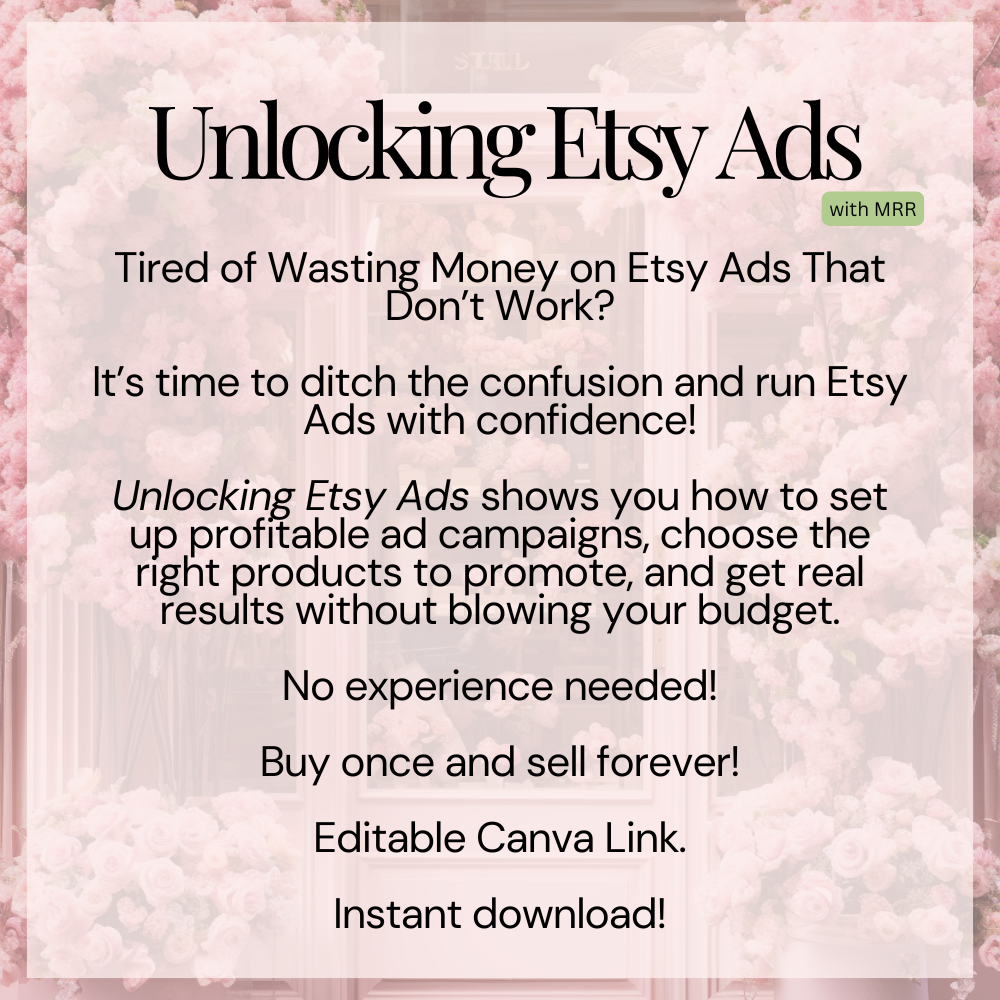 Unlocking Etsy Ads Description